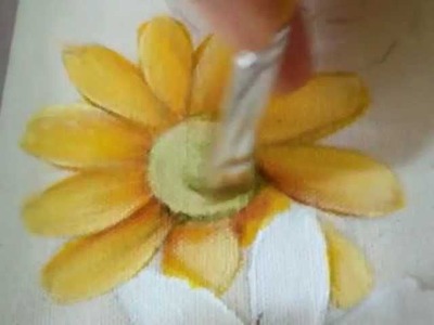 Pintura em tecido Eliane Nascimento: Como eu pinto Margaridas
