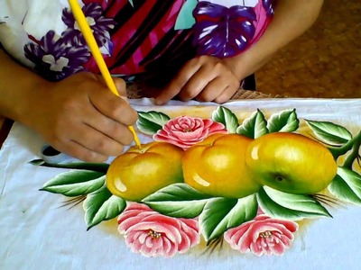 Ensinando a pintar Laranjas!!!