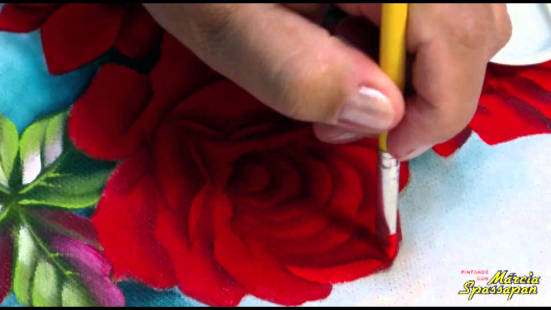 Pintando em 5 Minutos com Márcia Spassapan | Rosas Fluorescentes