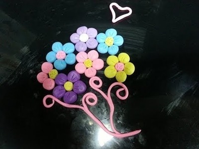 【Argila Fimo DIY】 fimo de argila do polímero flor de decoração tutorial livre 00021 pt