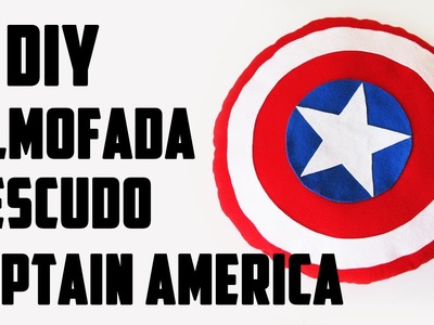 DIY: Almofada Escudo do Capitão América - Vingadores (Pillow Shield Captain America Tutorial)