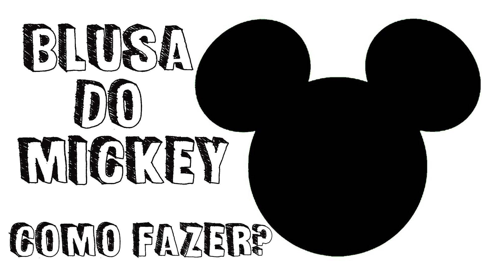 DIY: Faça você mesma,Camiseta do Mickey. Tutorial Camiseta do mickey