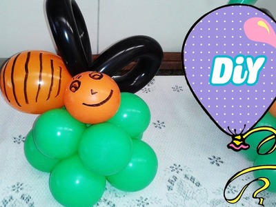 Como Fazer Abelha Balão - DIY Escultura de Balão abelinha (Bee balloon)