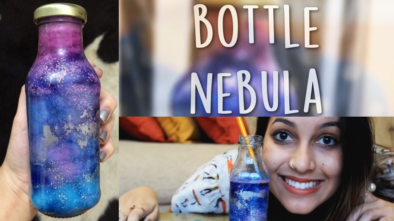 DIY: Bottle Nebula.Galaxy ou Galáxia no Pote