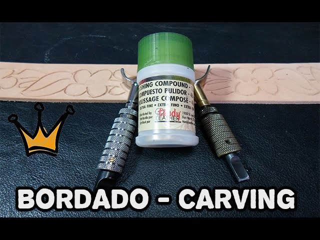 #2 - Tutorial de Bordado em Couro - Carving Leather Craft - Trabalho em couro