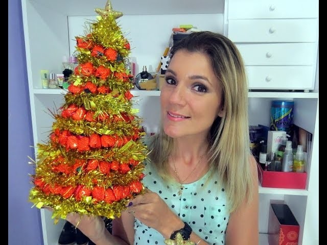 Árvore de Natal com Balas - DIY - By Luana Viana