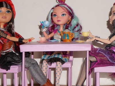 Como fazer mesa para boneca Monster High, Barbie, EAH, etc