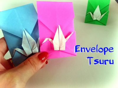 Como fazer Origami Envelope Tsuru (Grou) - Passo a Passo