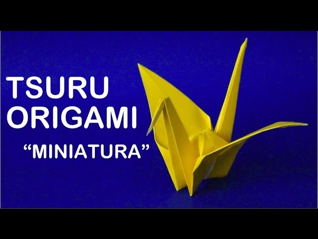 Como fazer um Mini Pássaro de Origami - Dobradura de Papel - Papiroflexia