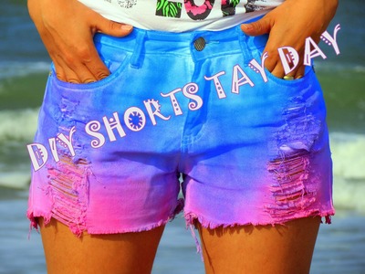 Diy shorts tay day