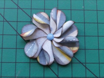 Flor de papel scrapbook furador de coração - Scrapbook flower heart shaped