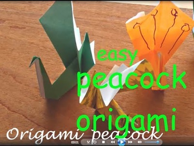 Origami peacock EASY