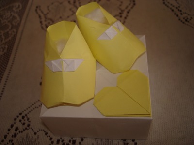 Origami - Sapatinho de bebê