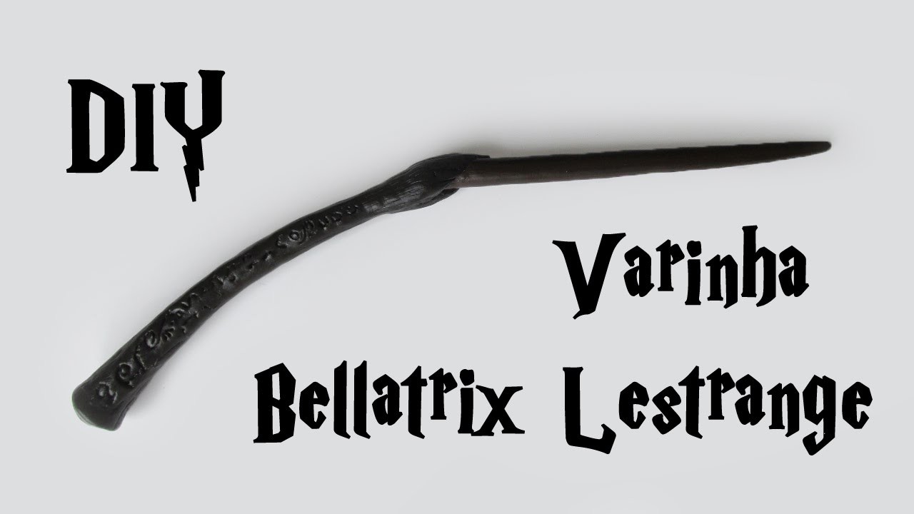 DIY: Varinha Bellatrix  Lestrange (Harry Potter Wands Tutorial)