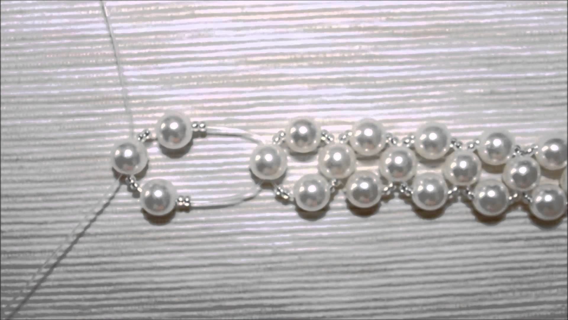 Pulseira de Perolas Passo a Passo Adesivo Formatura Personalizado ~ Pulseira de Perolas Passo a Passo