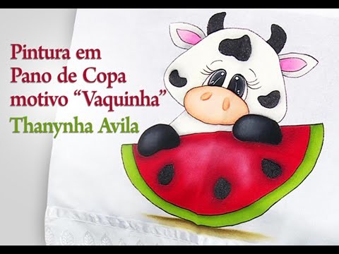 Thanynha Avila-Arte Brasil,Pintura em Pano de Copa Vaquinha- iniciantes