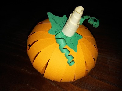 Abóbora de Halloween de papel - DIY - Paper Halloween pumpkin