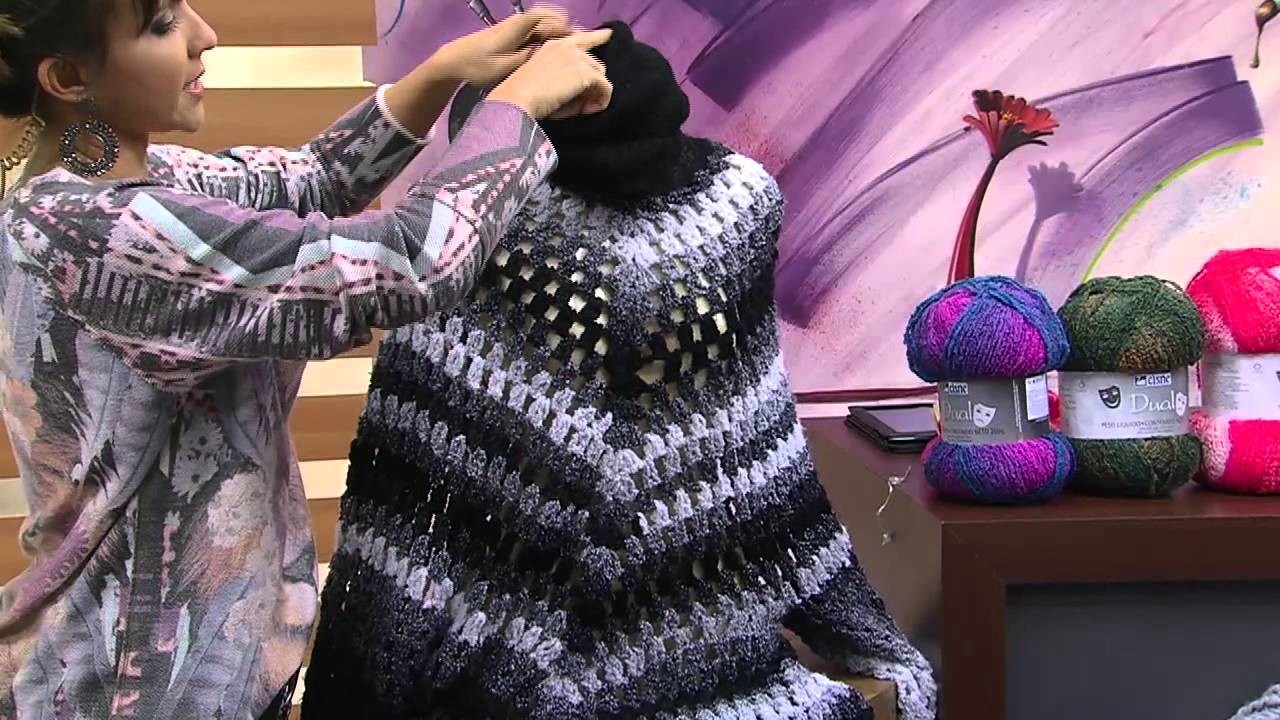 Mulher.com 21.07.2014 - Vestido Poncho Dual por Noemi Fonseca - Parte 2