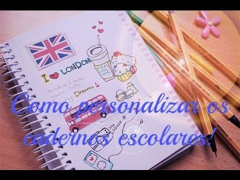 Personalizar os cadernos escolares