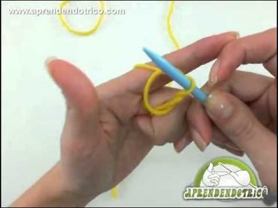 A laçada inicial no trico - Forma Técnica - Aprendendo Tricô Manual