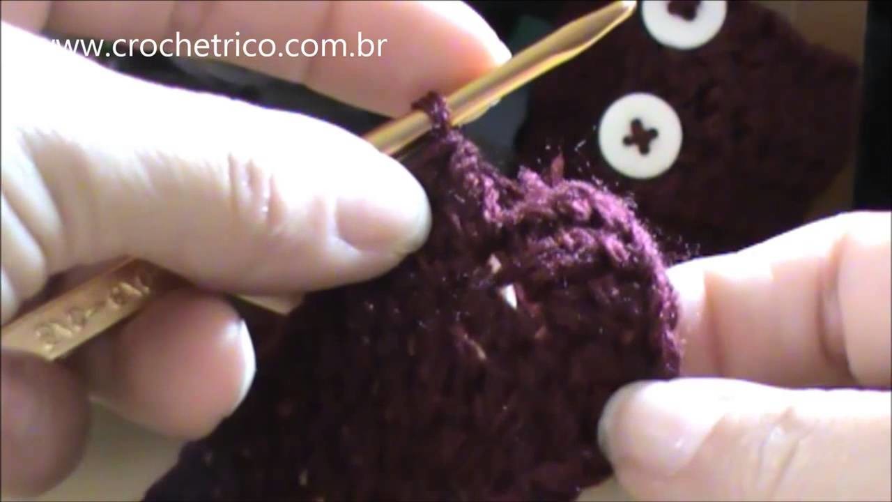 Crochê para Canhotas - Sapatinho Cano Longo para Bebê (6 meses) - Parte 01.03