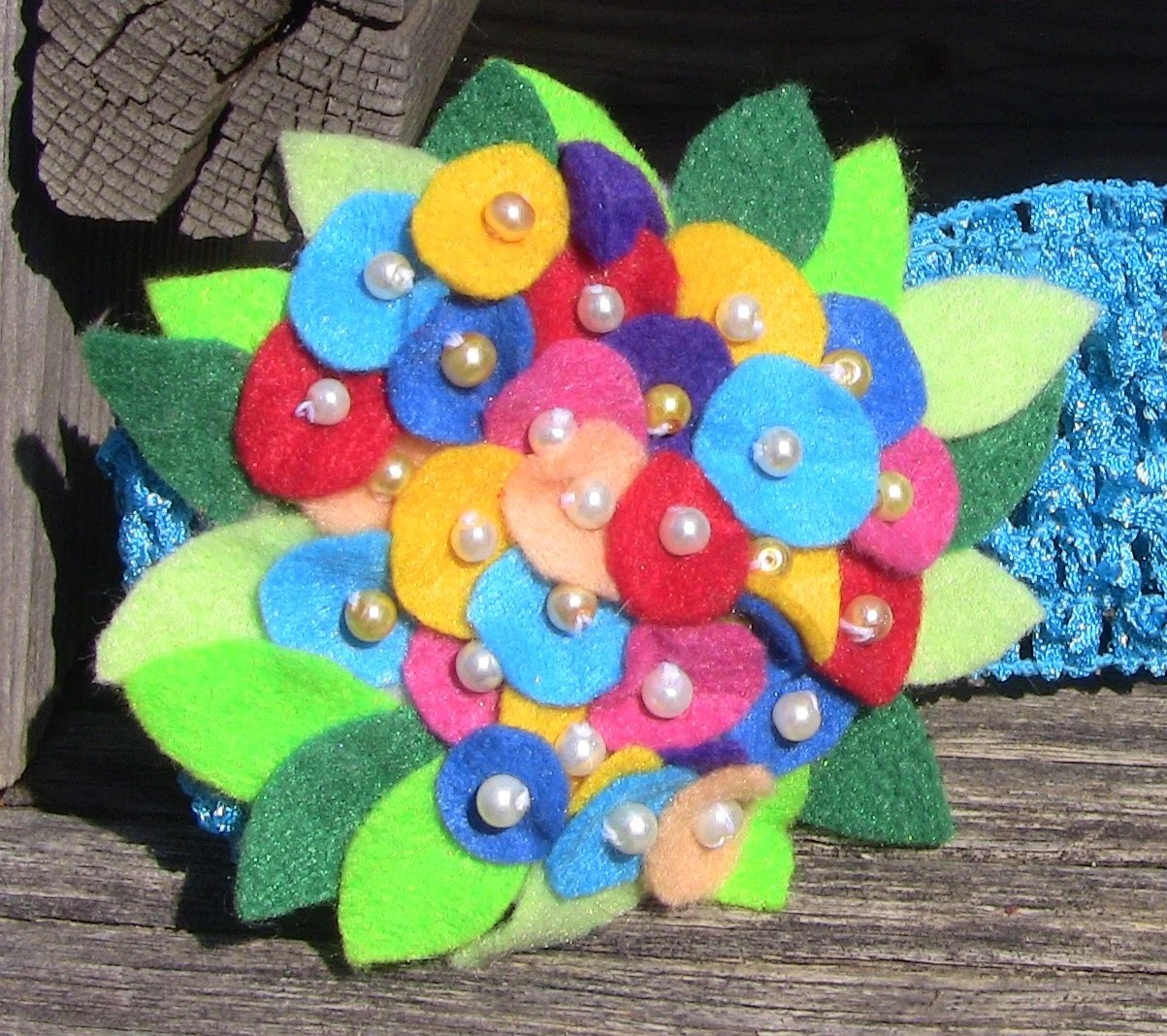 D.I.Y. Faixa para cabeça de bebe -- Fabric flower tutorial