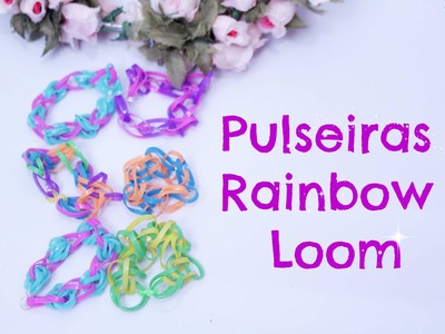 Pulseiras Rainbow Loom  para Criança Com Julia ♥