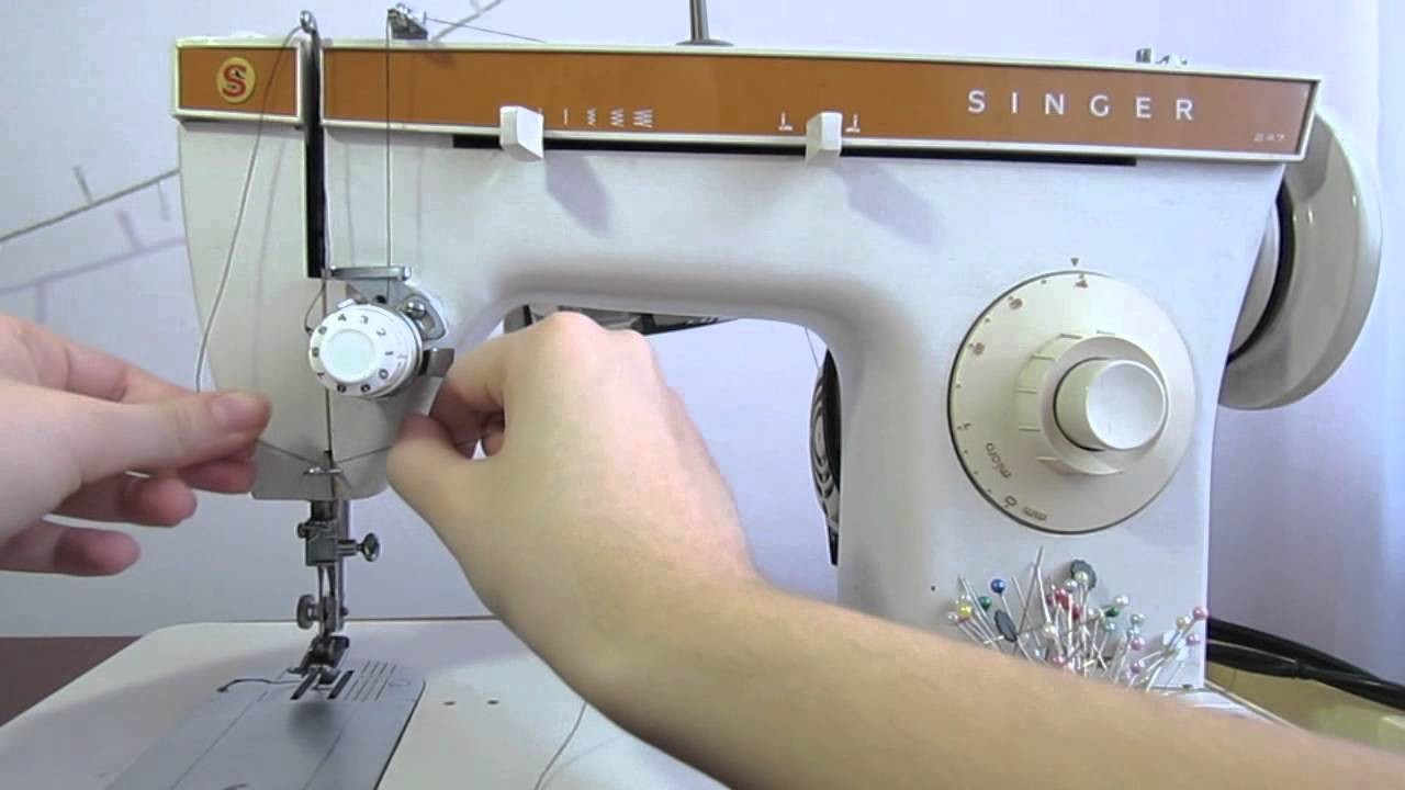 Aprendendo a mexer na maquina de costura - Como passar a linha
