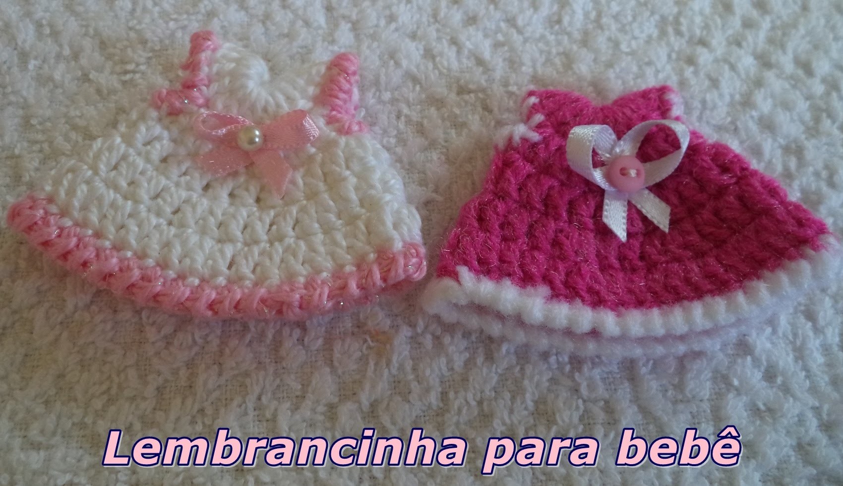 Diy - Lembrancinha em Crochê Nº 1 para bebê - Vestidinho - Graça Tristão