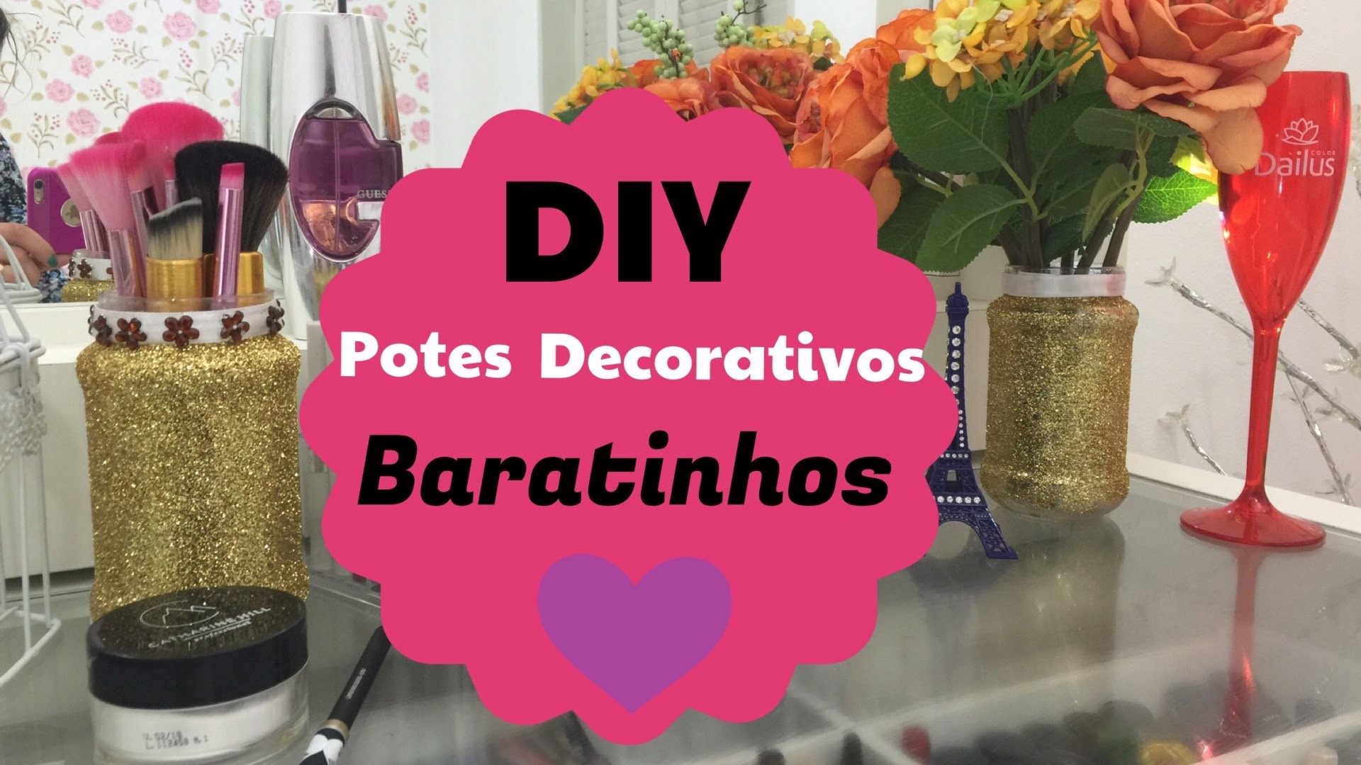 DIY - POTES DECORATIVOS | Por Jacky Coutinho