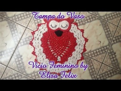 Jogo de banheiro coruja: Tampa do vaso (parte 1) Vício Feminino by Elisa Felix
