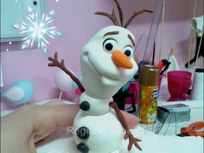 Tutorial OLAF ♡  modelagem boneco de neve em biscuit  - filme FROZEN