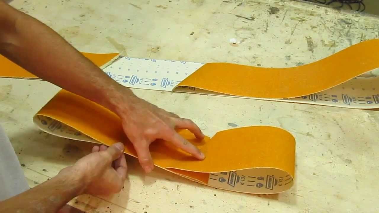 Como emendar lixa de cinta