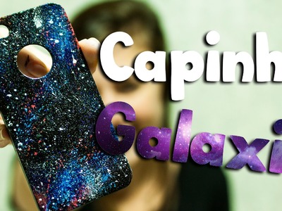 DIY: Como personalizar a capinha do celular com esmalte (efeito galaxia)