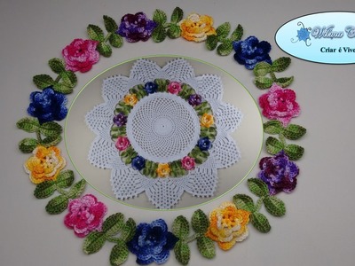 Flor de Crochê para Aplicação no Centro de Mesa Floral - Aula 02