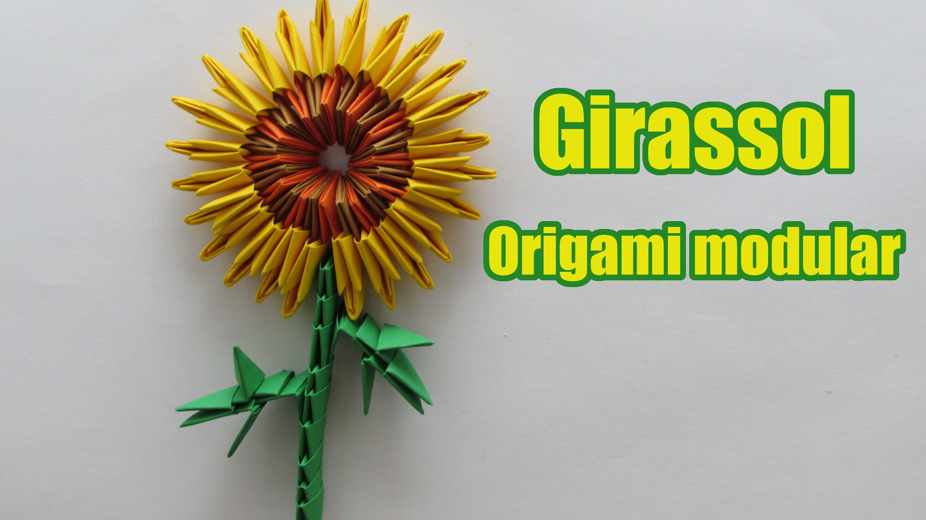 Girassol Origami modular