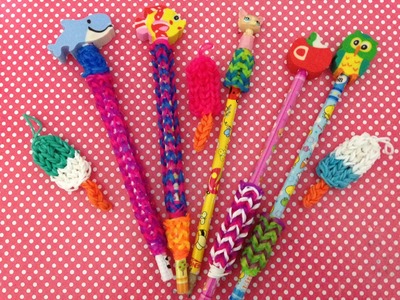 Tutorial: Pegador de lápis super fácil Rainbow Loom com Tear Julia Silva