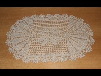 Tapete Deise de crochê oval em barbante parte 1 - crochet rug - alfombra de ganchillo