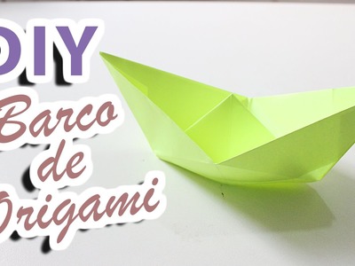 Diy barco de origami