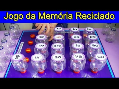 JOGO DA MEMÓRIA SILÁBICO RECICLADO