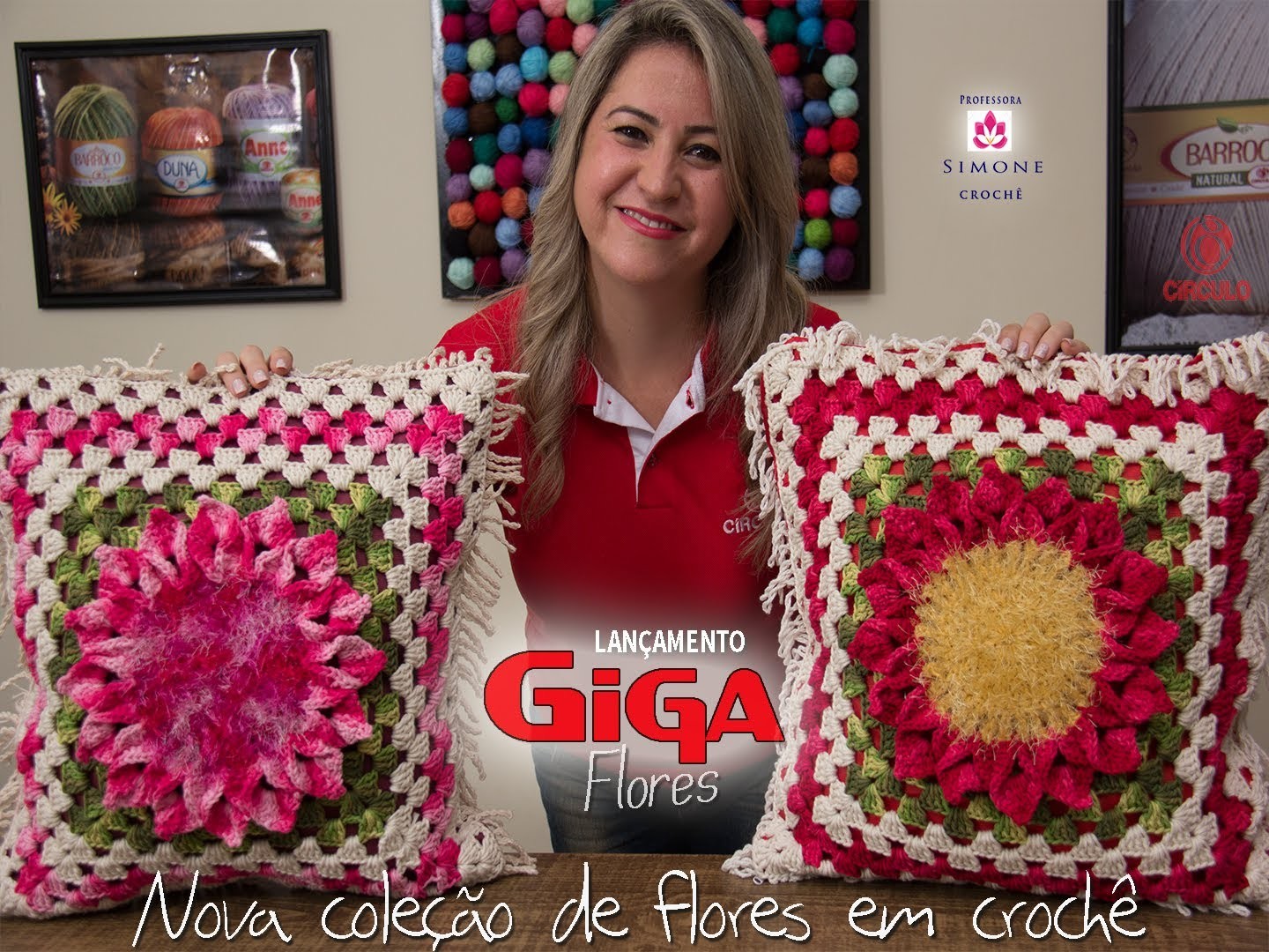 Lançamento Giga Flores em Crochê - Professora Simone