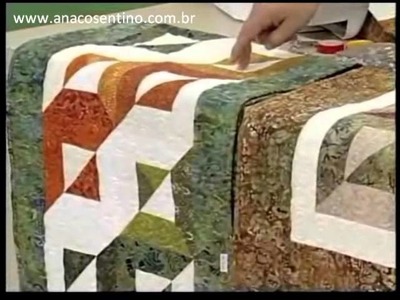 Patchwork Ana Cosentino: Centro de Mesa Batik (Programa Arte Brasil 28.02.2013)