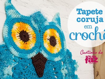 Artesanato Tapete coruja em crochê (Diane Gonçalves)