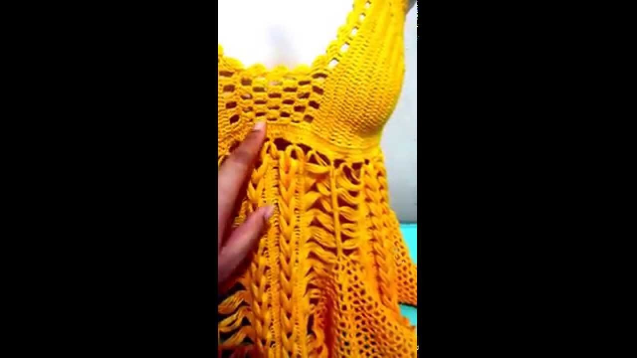 Bata amarela com tranças (Crochê Pai D'égua)