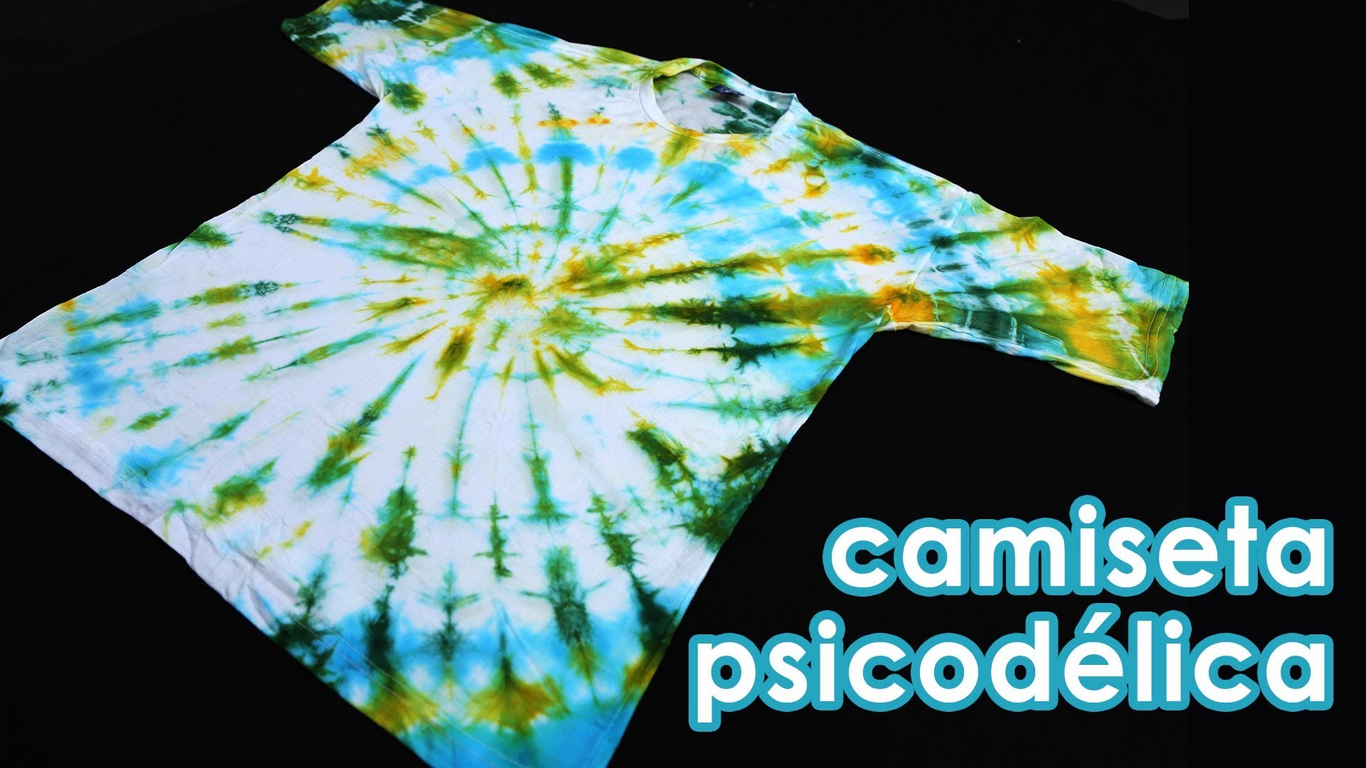 Camiseta psicodélica (como fazer tie-dye) (artesanato)