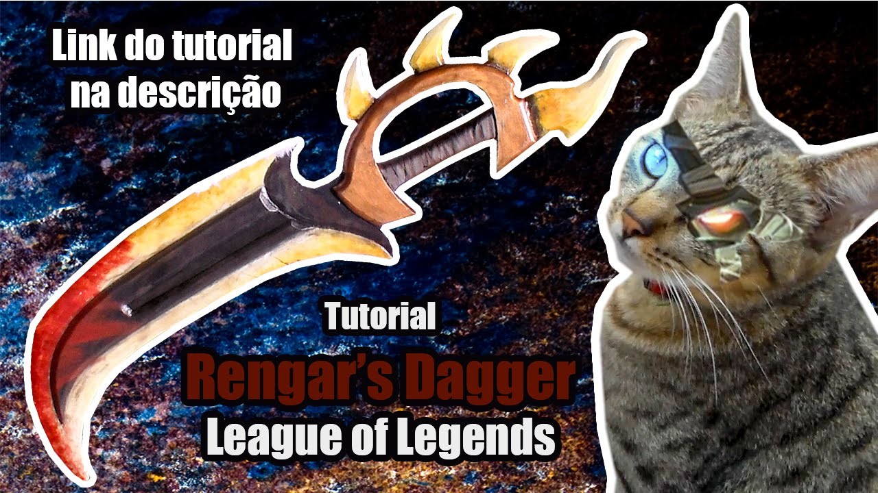 D.I.Y.  Como fazer a Adaga do Rengar de League of Legends - Kmaker Tutorial