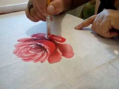 Pintura em tecido Eliane Nascimento: Rosas