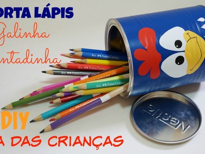 Porta Lápis Galinha Pintadinha | DIY Dia das Crianças