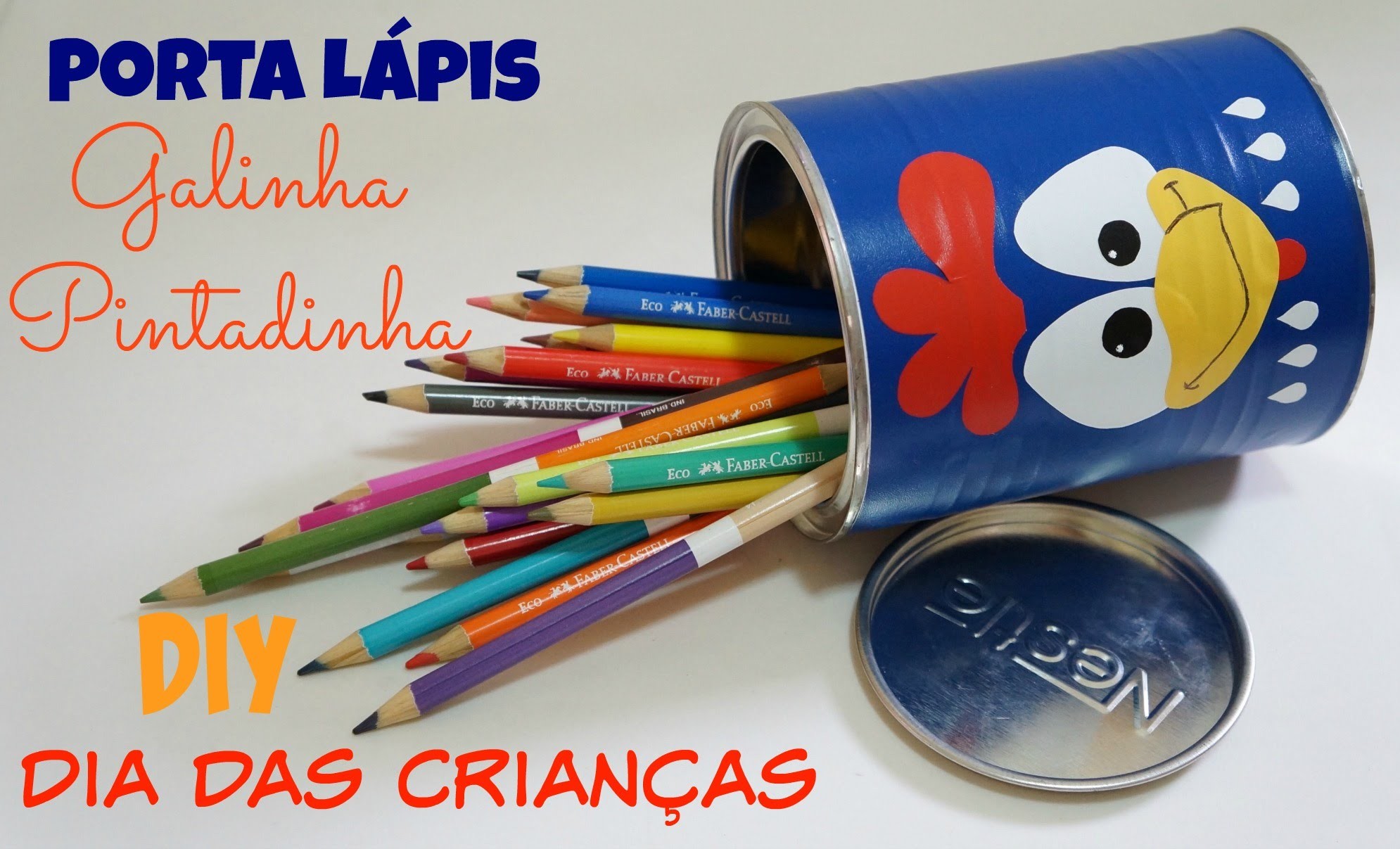 Porta Lápis Galinha Pintadinha | DIY Dia das Crianças
