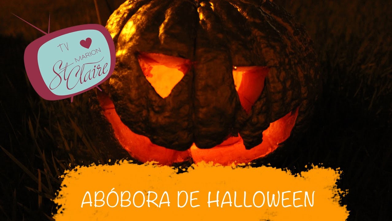 Como Fazer Abóbora de Dia das Bruxas - Pumpkin Carving for Halloween --- DIY --- Faça Você Mesma